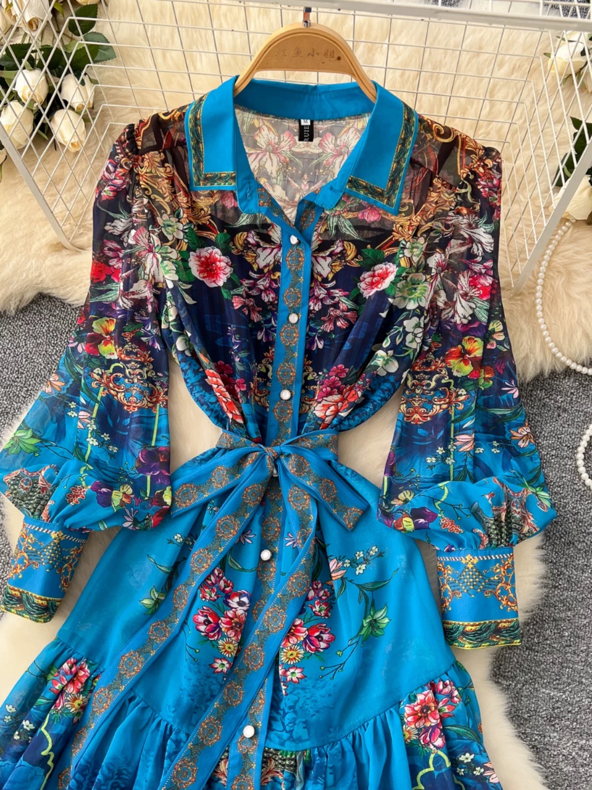 Her moment to shine print Dress ED186 images